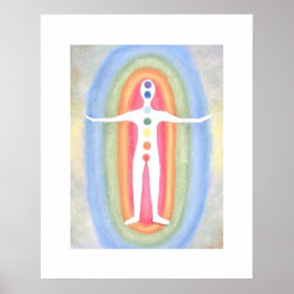 7 Chakra's Subtiele Energie Lichaam Healing Reiki  Poster
