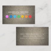 7 Chakras Visitekaartje (Voorkant / Achterkant)