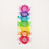 7 Chakra's Waterverf yogamat - wc01 (Voorkant)