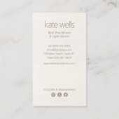 7 Chakras Yoga Docent Visitekaartje (Achterkant)