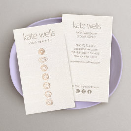 7 Chakras Yoga Docent Visitekaartje