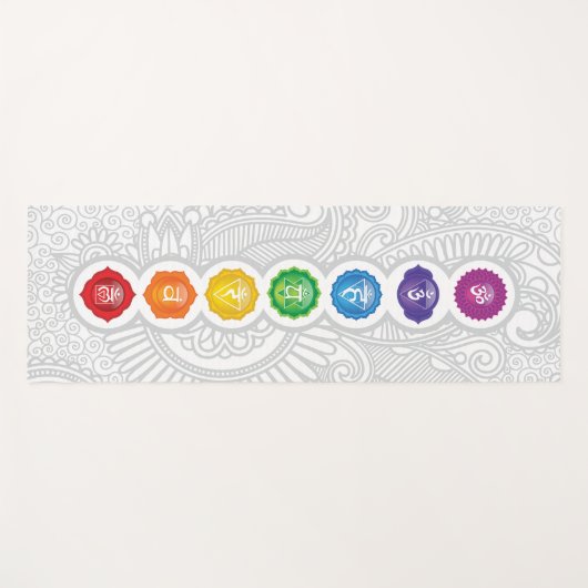 7 Chakra's Yoga Mat - 01pwb (Voorkant (horizontaal))