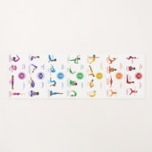 7 Chakras Yoga Poses Yoga Mat - 74wbg (Voorkant (horizontaal))