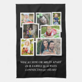 7 Citaat voor Photo Collage Black Family Quote Theedoek (Verticaal)