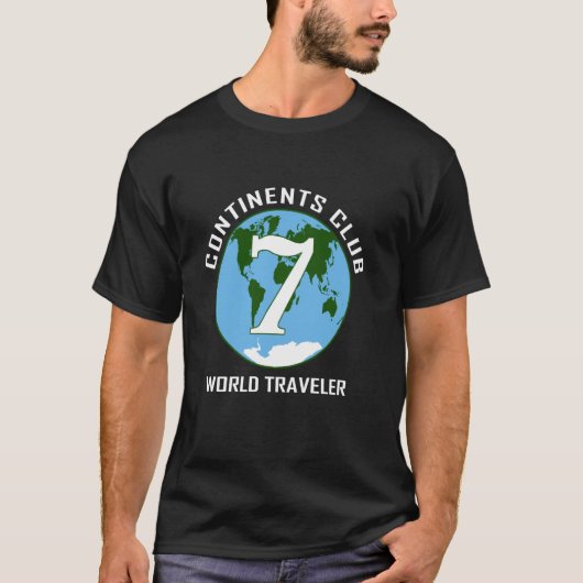 7 continenten World Traveller Club T-shirt (Voorkant)