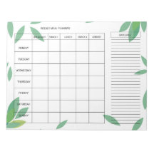 7-daagse wekelijkse maaltijdplanner – Verse groene