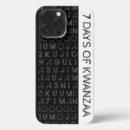 7 dagen Kwanzaa iPhone Hoesje (Achterkant)