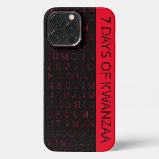 7 dagen Kwanzaa iPhone Hoesje (Achterkant)