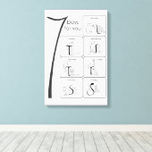 7 dagen voor u canvas afdruk (Insitu (Houten vloer))