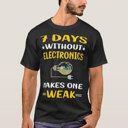 7 dagen zonder elektronika t-shirt (Voorkant)