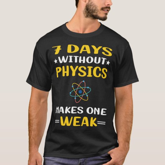 7 dagen zonder fysica t-shirt (Voorkant)