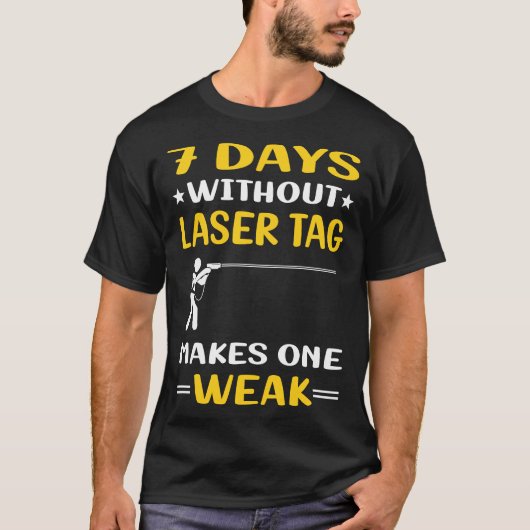 7 dagen zonder laser Label T-shirt (Voorkant)