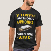 7 dagen zonder mondharmonica t-shirt (Voorkant)