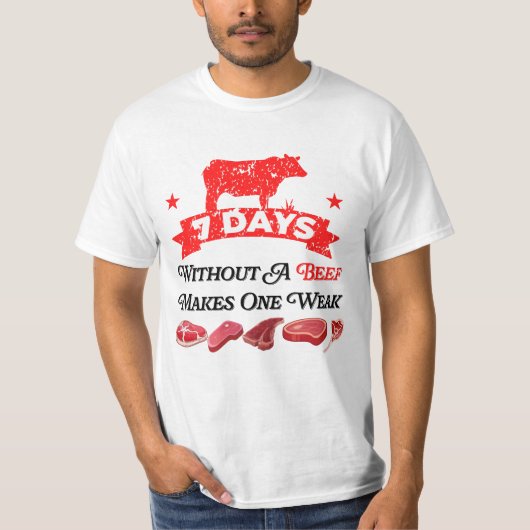 7 dagen zonder rundvlees maakt één doek t-shirt (Voorkant)