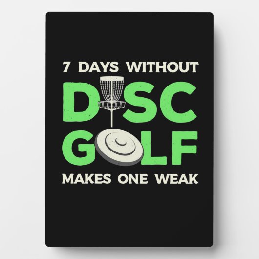 7 dagen zonder schijfgolf fotoplaat (voorkant)