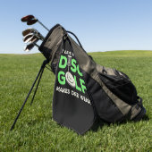 7 dagen zonder schijfgolf golfhanddoek (Groen)