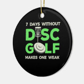 7 dagen zonder schijfgolf keramisch ornament (Links)