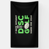 7 dagen zonder schijfgolf spandoek (Verticaal)
