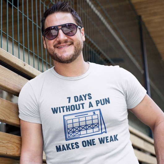 7 dagen zonder woordspeling t-shirt