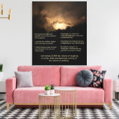 7 Daily Affirmations - Donkere Universe Background Canvas Afdruk (Insitu (Woonkamer))