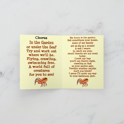 7 De Spider -Sample notitiekaart grootte (Binnen)