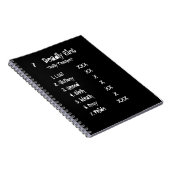 7 doodzonnen T-shirt Notitieboek (Rechterzijde)