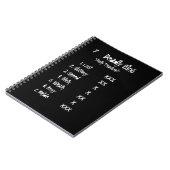 7 doodzonnen T-shirt Notitieboek (Linkerzijde)