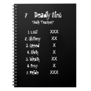 7 doodzonnen T-shirt Notitieboek