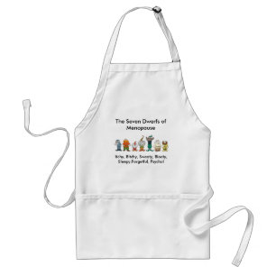 7 Dwarfs van menopauze Apron Standaard Schort