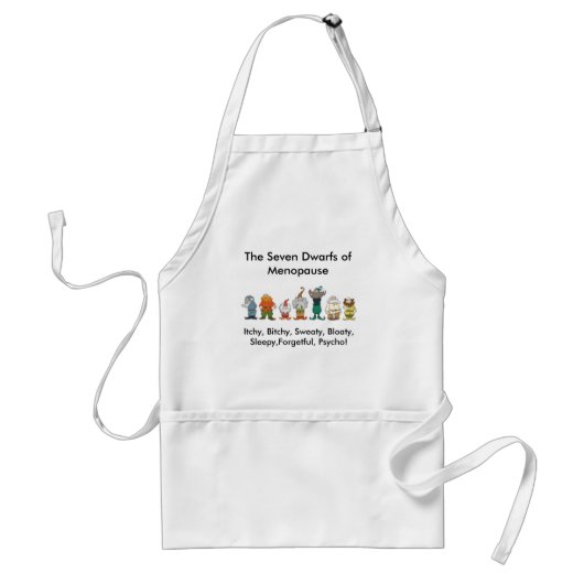 7 Dwarfs van menopauze Apron Standaard Schort (Voorkant)
