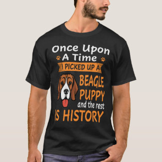 7 Eens Op Een Tijd - Beagle Puppy T-shirt