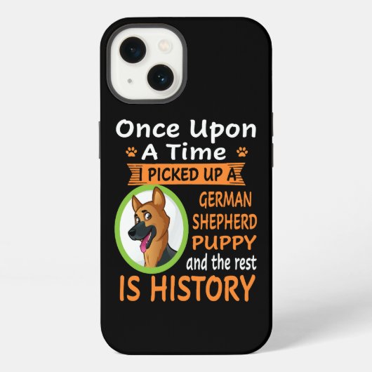 7 Eens Pakte Ik Een Duitse Herders P iPhone Hoesje (Achterkant)