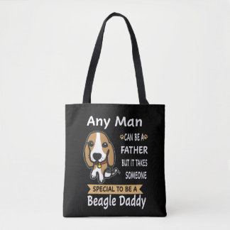 7 Elke Man Beagle Papa Tote Bag