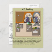 #7 Feelings - van afhankelijke opkomst Uitnodiging Briefkaart (Voorkant / Achterkant)