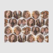 7 Foto Collage - funky hexagon patroon Wrapping P Tissuepapier (Voorkant)