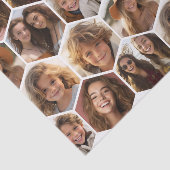 7 Foto Collage - funky hexagon patroon Wrapping P Tissuepapier (Detail)