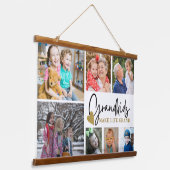 7 Foto-collage kleinkinderen maken het levensgrote Hangend Wandkleed (Gebogen)