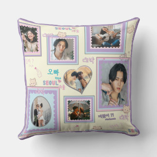 7 Foto Collage Schattig Kawaii Koreaanse k-pop hal Kussen