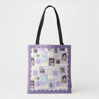 7 foto collage Schattig Kawaii Koreaanse k-pop hal Tote Bag