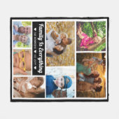 7 Foto-Collage-serie is alles-citaat Fleece Deken (Voorkant (Horizontaal))
