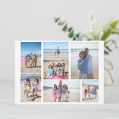 7 Foto collage sjabloon gepersonaliseerd (Staand voorkant)