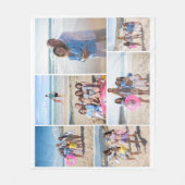 7 Foto collage sjabloon gepersonaliseerd Fleece Deken (Voorkant)