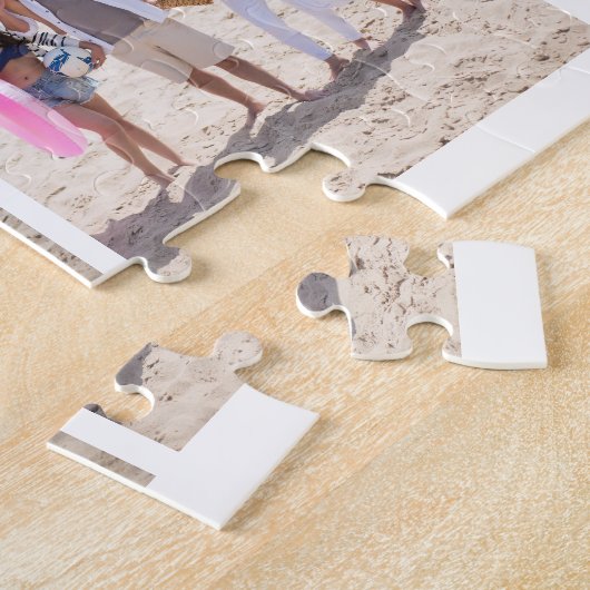 7 Foto collage sjabloon gepersonaliseerd Legpuzzel (Zijkant)