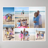 7 Foto collage sjabloon gepersonaliseerd Poster (Voorkant)