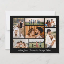 7 Foto Collage Voeg uw eigen wenskaart toe Kaart