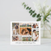 7 Foto Collage Voeg uw eigen wenskaart toe Kaart (Staand voorkant)
