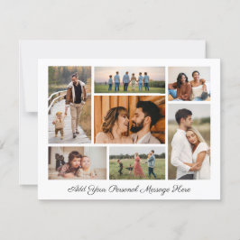 7 Foto Collage Voeg uw eigen wenskaart toe Kaart