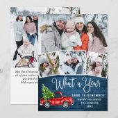 7 Foto: een jaar kerstrood Boerderij Truck Feestdagenkaart (Voorkant / Achterkant)