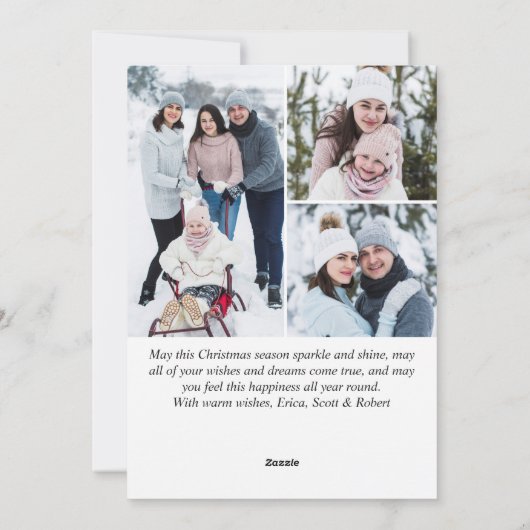 7 Foto: een jaar kerstrood Boerderij Truck Feestdagenkaart (Achterkant)