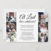 7 Foto Eindelijk Huwelijkssluiting Bruiloft Kaart (Voorkant)